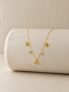 Golden Rosebud Station Necklace