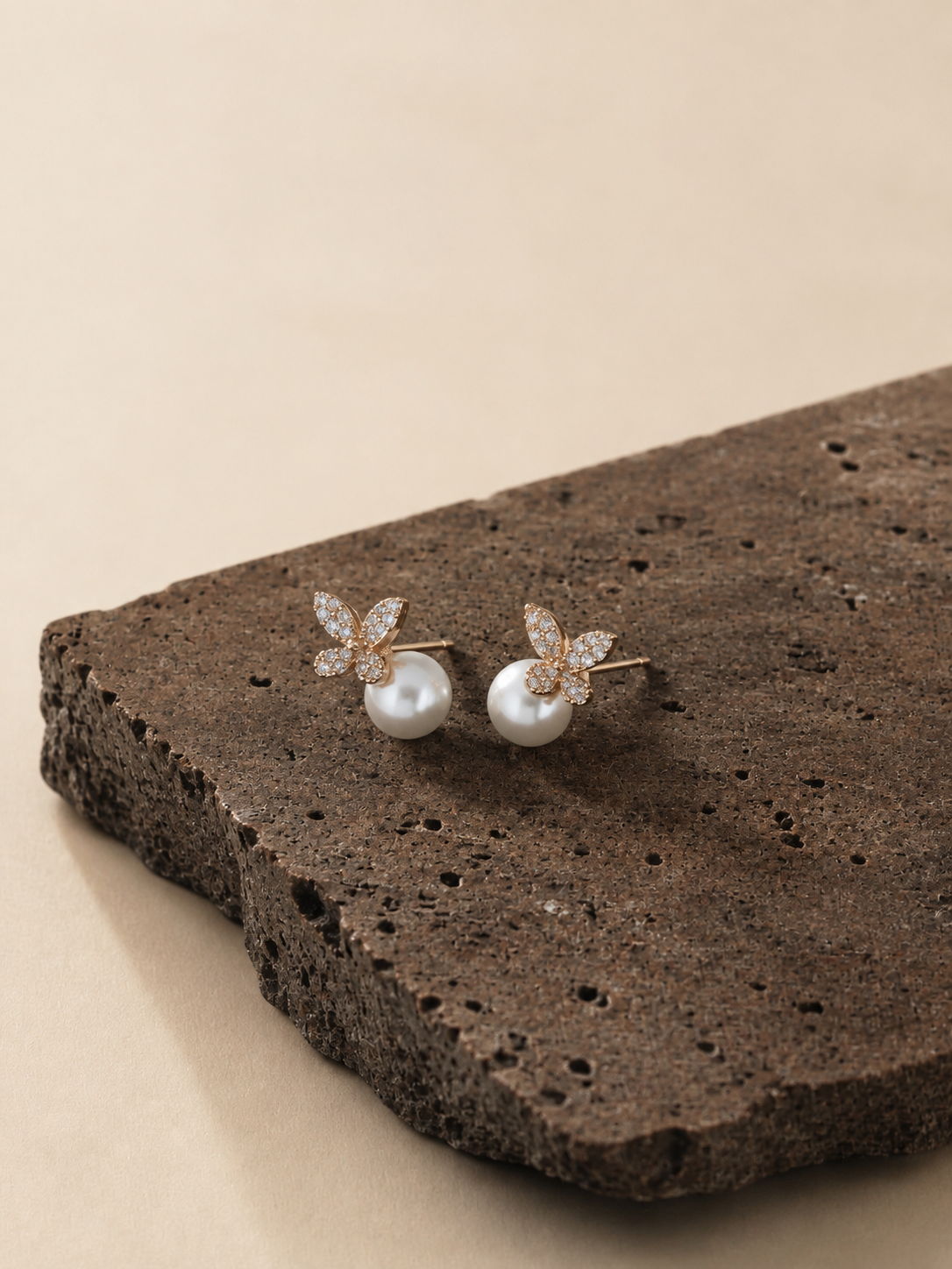 Celestial Flutter Pearl Studs
