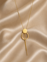 Geometric Hoop & Tassel Jewelry Set