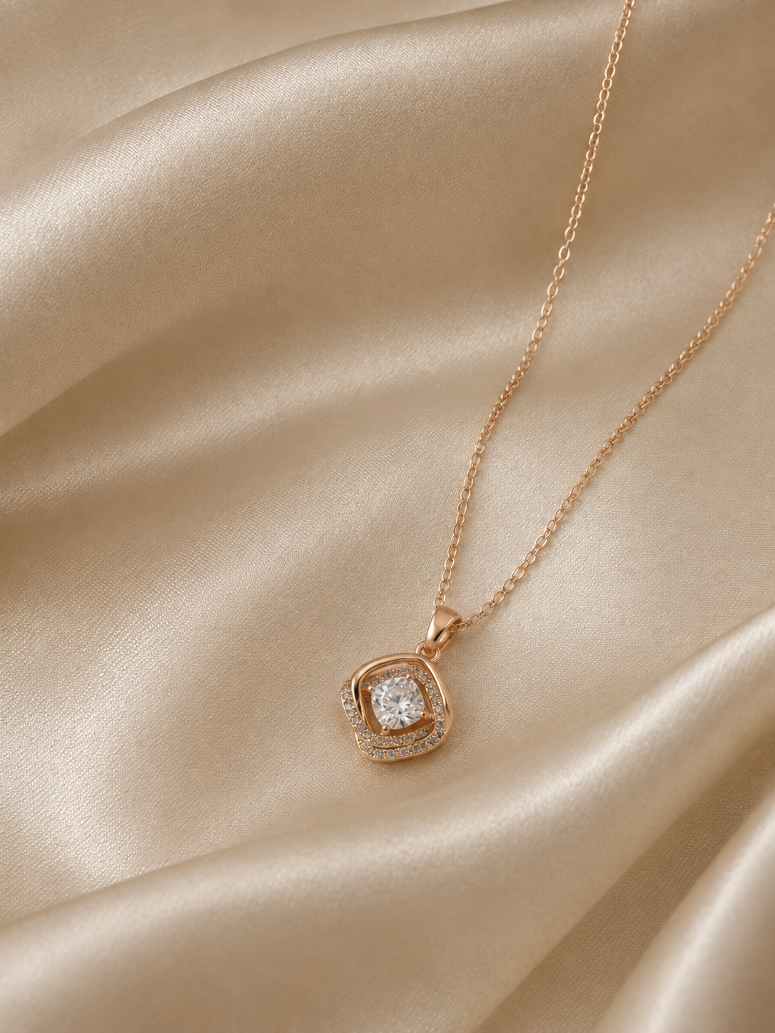 Radiant Swirl Pendant & Studs Set