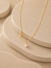 Heart And Pearl Charm Necklace