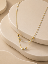 Two Strand Mixed Bead Necklace