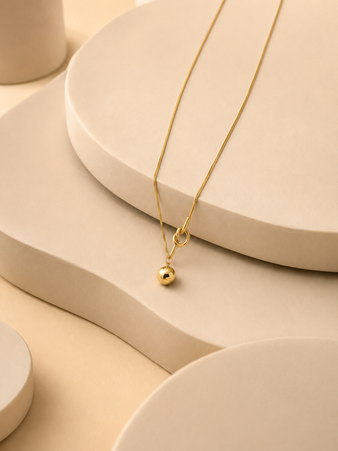 Knot Sphere Pendant Necklace