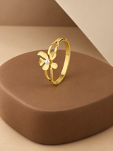 Golden Flare Cuff Bangle