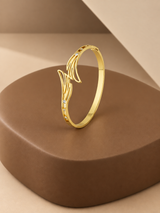 Gilded Plume Bangle