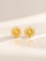 Sun Face Earring