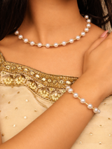 Pearl Elegance Necklace & Bracelet Set
