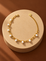 Paperclip Pearl bracelet