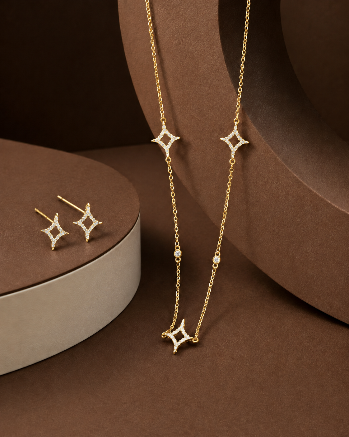 Gold Sparkle Star Set