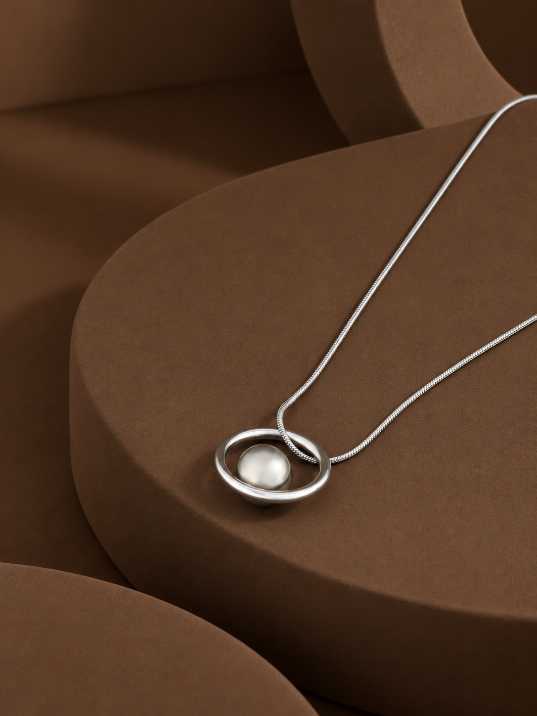 Orbital Pearl Pendant