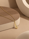 Liquid Chrome Drop Necklace