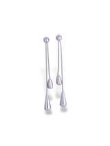 Elegant Silver Drop Earrings Beautiful Glow