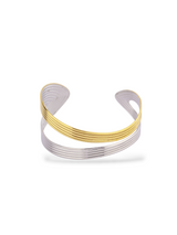 Unique Twin Double Band Adjustable Bangle