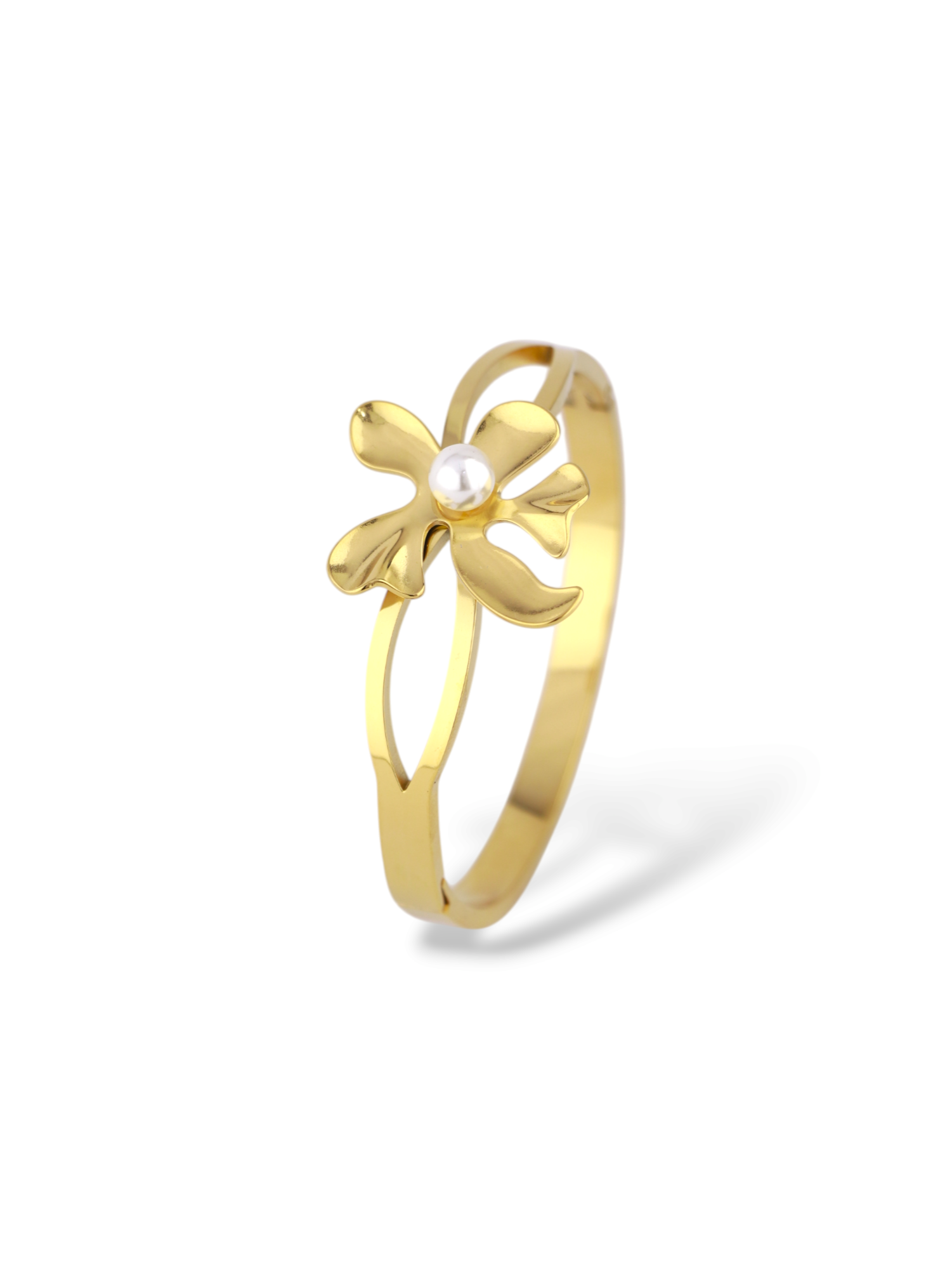 Elegant Golden Flare Cuff Bangle