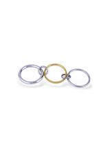 Interlinked Two Tone Circle Band Ring