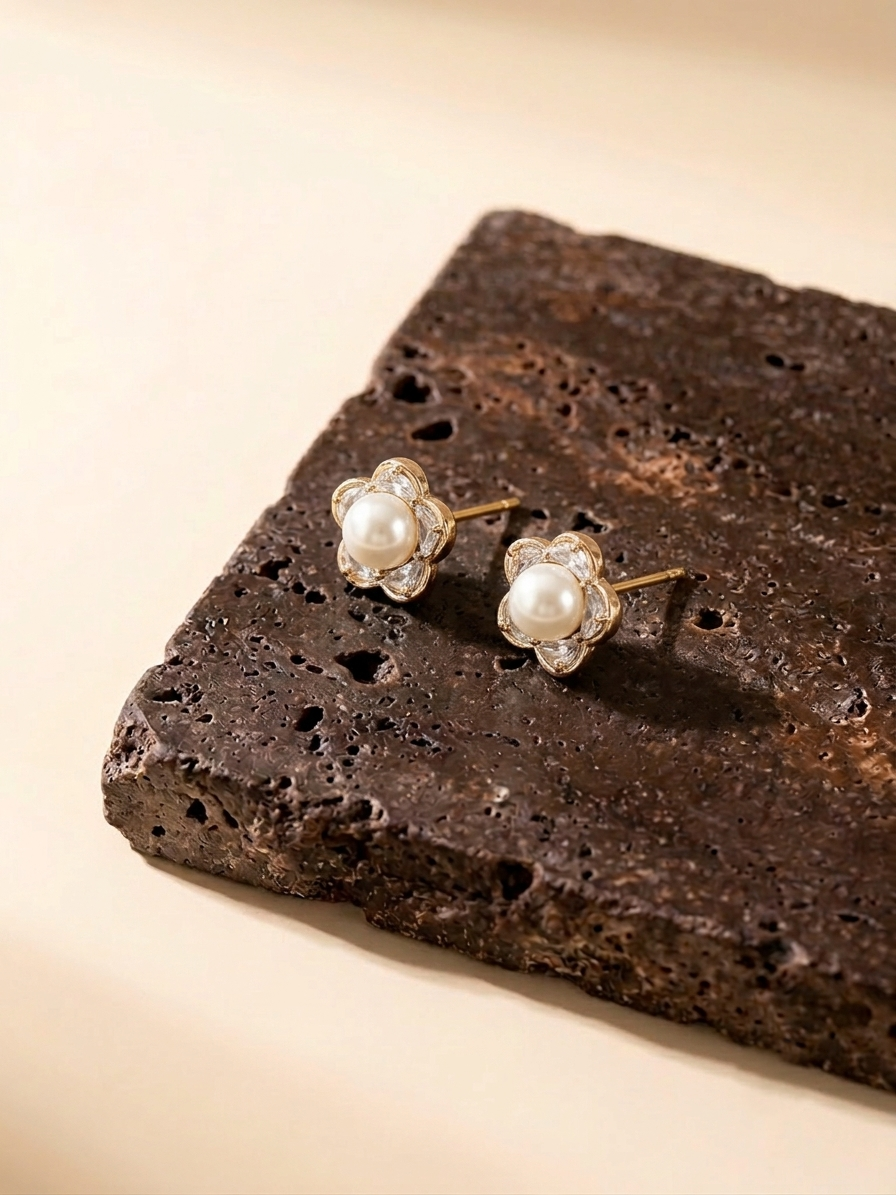Petal & Pearl Blossom Studs