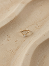 Solitaire Wave Ear Cuff