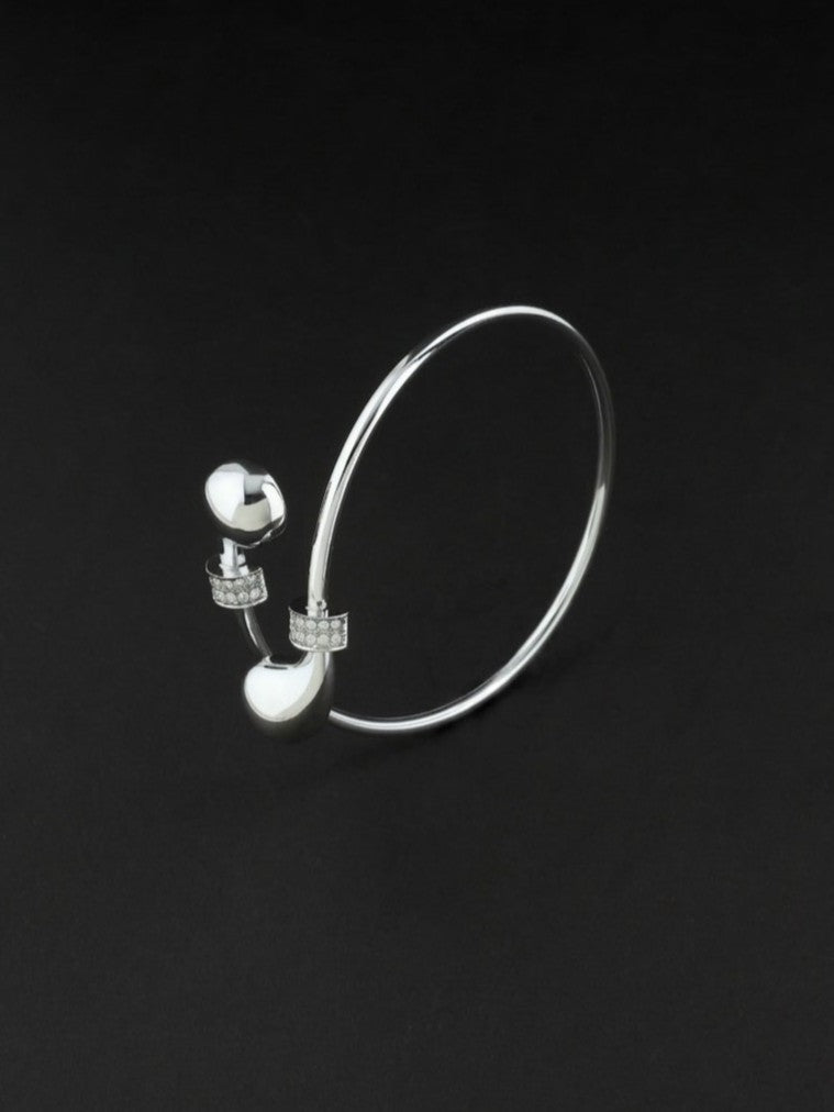 Knot Bangle with Sparkles