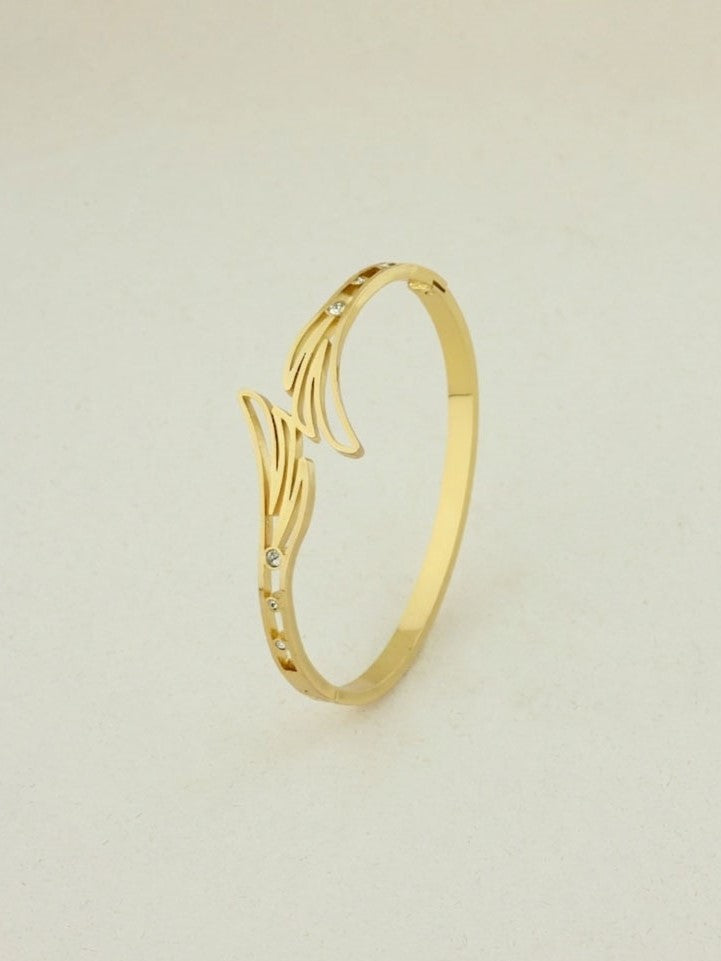 Gilded Plume Bangle