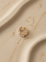 Diamond Pearl Ear Cuff