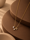 Clover Safety Pin Necklace