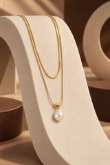 Solene Pearl Layered Necklace