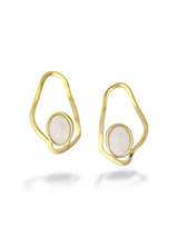 Modern Gold Liquid Loop Hoop Earrings