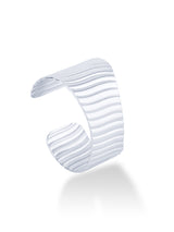 Elegant Silver Seraph Cuff Bracelet with Shiny Look