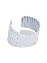 Elegant Silver Seraph Cuff Bracelet with Shiny Look