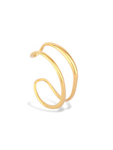 Elegant Sheen Cuff with a Smooth Polished Gold Finish
