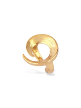 Avesa Open Curve Gold Ring with Smooth Finish