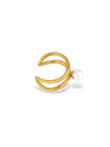 Luxe Drop Rings with Long Gold Chain Finish