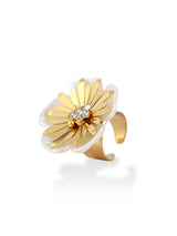 Golden Bloom Petal Ring