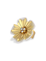 Golden Bloom Petal Ring