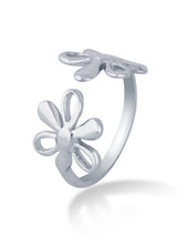 Soft Bloom Petal Open Ring