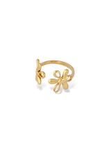 Soft Bloom Petal Open Ring