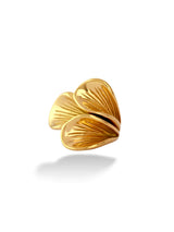 Golden Pressed Petal Ring