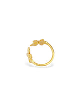 Soft Bloom Petal Open Ring