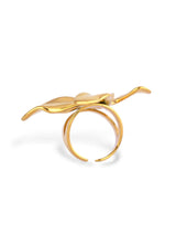 Petal Royale Gold Flower Adjustable Ring for Women