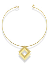 Recto Gold Geometric Square Jewelry Set for Women