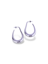 Elegant Gold Teardrop Hoop Earrings