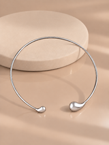 Teardrop Open Collar Necklace