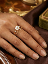 Pearl Ova Open Ring