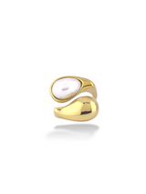 Loving Wrap Pearl & Gold Adjustable Ring