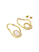 Modern Gold Liquid Loop Hoop Earrings