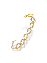 Elegant Gold Rustin Chain Bracelet with Soft Wavy Links