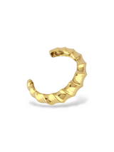 Unique Meridian Flow Cuff with Gold and Silver Waves