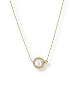 Classy Gold Plated Pearl Necklace for Women