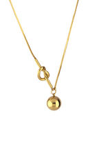 Knot Sphere Pendant Necklace