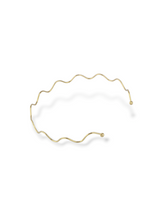 Elegant Gold Wavy Iceband Choker Necklace For Women